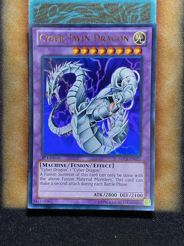 Yugioh Cyber Twin Dragon SDCR-EN037 Ultra Rare 1st Ed NM - Image 1 of 1
