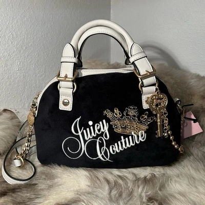 Bolso Juicy Couture The Key To Juicy Dome nuevo con etiquetas - regaliz terciopelo negro Foto 1 de 4