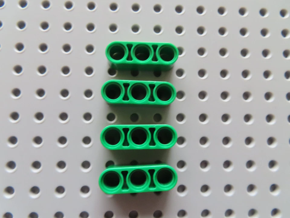 Lego 4 x Technic Liftarm Balken 1x3 dick 32523 lime limette hellgrün - Bild 1 von 1