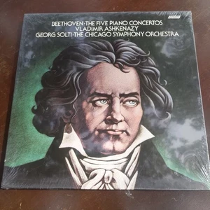 SEALED Ashkenazy/CSO/Beethoven Five Piano Concertos London Box 4 LP Set R215010 - Picture 1 of 4