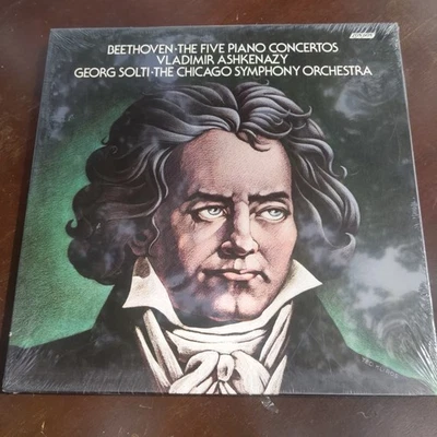 SEALED Ashkenazy/CSO/Beethoven Five Piano Concertos London Box 4 LP Set R215010 - Image 1 of 4