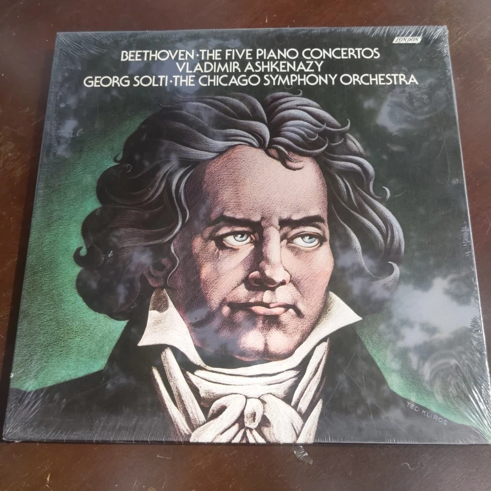 SEALED Ashkenazy/CSO/Beethoven Five Piano Concertos London Box 4 LP Set R215010 - Image 1 of 4