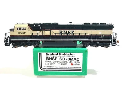 Overland OMI BNSF EMD SD70MAC Burlington Northern Santa Fe #9837 N Brass #2848.1 - Image 1 of 4