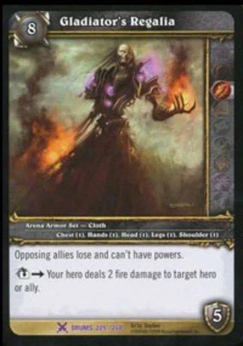 Heavy Play WoW TCG Gladiator's Regalia Drums of War World of Warcraft - Image 1 of 1