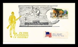 DR JIM STAMPS US COVER FLINT QUARTERS NATIONAL MONUMENT AMARILLO TEXAS CANCEL - Picture 1 of 2
