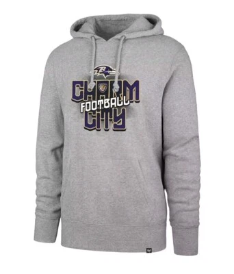 Fanatics Baltimore Ravens '47 Regional Headline Pullover Hoodie - Gray - Large - Image 1 of 2