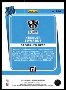2021-22 Donruss Choice Brooklyn Nets Basketball Card #204 Kessler Edwards RR