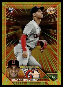 2023 Topps Chrome Update BRAYAN ROCCHIO RADIATING ROOKIES RR-29 GUARDIANS RC - Picture 1 of 2
