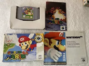 Super Mario 64 (Nintendo 64 N64) Complete in Box CIB Tested Authentic- Great - Picture 1 of 11