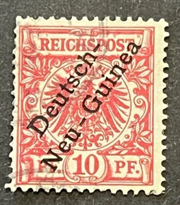 Travelstamps: Germany NEW GUINEA OP Stamps 10pf Used Handstamped - Picture 1 of 5