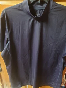 Men's LandsEnd Navy Compression Shirt - Picture 1 of 4