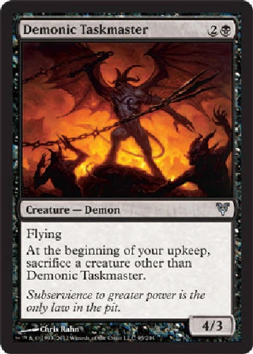 DEMONIC TASKMASTER Avacyn Restored MTG Magic the Gathering Cards DJMagic - Image 1 of 1