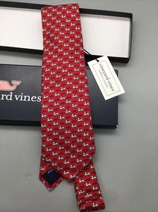 Vineyard Vines St Andrew’s School DE 1929 - Red Griffin Silk Tie NEW in box - Picture 1 of 2