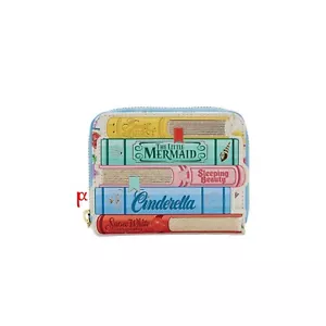 Loungefly Disney Princess Classic Books and Sidekicks Zip Around Wallet - Picture 1 of 4