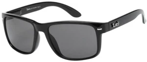 Locs Unisex Classic Square Black Sunglasses (LOC91109-BK) *NEW* *FREE Shipping* - Picture 1 of 2