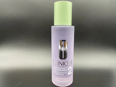Clinique Loción Clarificante Exfoliante Dos veces al día # 2 sin caja 6,7 fl oz. Nuevo Foto 1 de 2