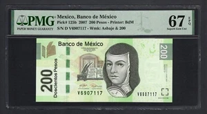Mexico 200 Pesos 2007 P125b Uncirculated Grade 67 - Picture 1 of 2
