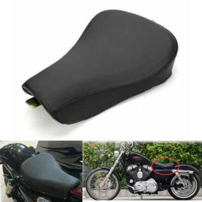 Black Solo Seat Cushion Front Driver for Harley Sportster 1200 883 72 48 XL883N - Image 1 of 4