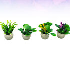 4 Pcs Accessoires Miniatures Décorations De Jardinières Pour Pots Fleur Modèle