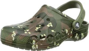 Zoccolo Crocs Baya stagionale stampato verde militare taglia US 4 donna 6 EUR 36-37 - Foto 1 di 7