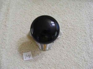 14) VINTAGE BLACK TRUCK STEERING WHEEL SPINNER KNOB - Picture 1 of 24