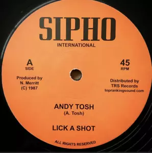 Andrew Tosh - Lick a Shot / Frankie Wilmot -Sensimilla 12" Excellent Digi Reggae - Imagen 1 de 2