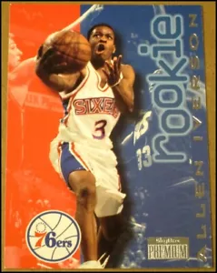 1996-97 Skybox Premium Allen Iverson Rookie Card #216 Philadelphia 76ers RC NRMT - Picture 1 of 3