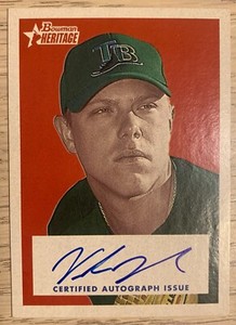 2006 Bowman Heritage Baseball - Autograph Card - Wade Townsend - TB Devil Rays