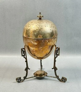 Victorian Benet Fink & Co England Silverplate Egg Coddler Antique - Picture 1 of 10