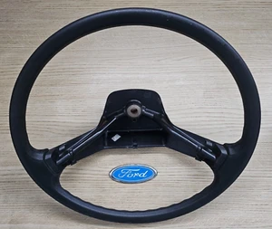 FORD TRANSIT MK2 LENKRAD 86VB3600AB SCHWARZ ORIGINAL NEW OLD STOCK SELTEN JETZT - Bild 1 von 5