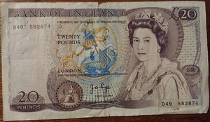 BILLET ROYAUME-UNI 20 TWENTY POUNDS ELIZABETH II - SHAKESPEARE - Imagen 1 de 2