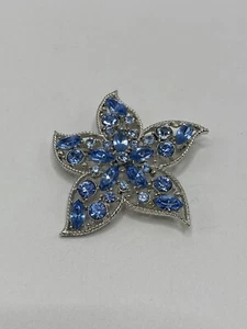 Vintage 1960’s Sarah Coventry signed beautiful blue rhinestone starfish broach - Picture 1 of 4