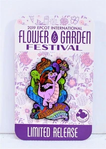 Alfiler de figura anual Disney Epcot Flower & Garden Festival 2019 con pasaporte limitado - Imagen 1 de 1