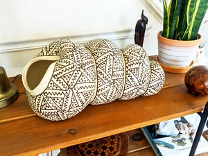 De colección Roy Hamilton para Saks 5th Avenue Biomorphic Cornucopia Caracol Cerámica Concha - Imagen 1 de 12