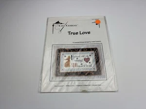 Calico Crossroads True Love patrón de punto de cruz contado con dije de gato 1R - Imagen 1 de 3