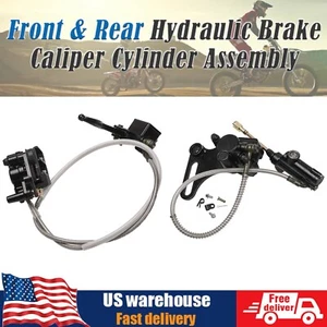 Conjunto de cilindro de pinza de freno hidráulica delantera y trasera para dirt pit bike CRF50 - Imagen 1 de 13