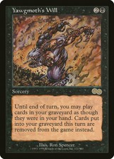 Yawgmoth's Will Urza's Saga HEAVILY PLD Black Rare Reserved List CARD ABUGames