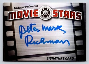 Peter Mark Richman Authentic Autographed Legendary Movie Stars Signature Card