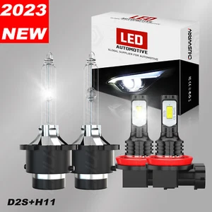 For Infiniti M37 2011-2013 Front HID Headlight Hi/Lo Beam Fog Light Bulb Qty 4 - Foto 1 di 21