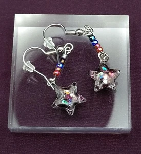 Stern und Perlen Ohrhänger - Bild 1 von 3