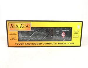 Rail King 30-74772 REA 50' Double Door Plugged Boxcar, O Gauge, NIB - Picture 1 of 2