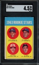 1963 Topps #537 Pete Rose Rookie SGC 4.5 Cincinnati Reds Baseball Card