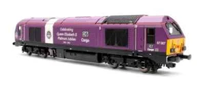 Hornby R30333 DB Cargo Class 67 Bo-Bo "QUEEN'S JUBILEE" No.67007 DCC ready NEU - Bild 1 von 6