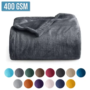 Super Soft Faux Fur Sofa Bed Throw Mink Large Fleece Blanket Warm All Sizes - Picture 1 of 224