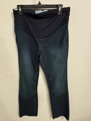 Old Navy Maternity size xs long blue denim stretch bootcut jeans - Image 1 of 3