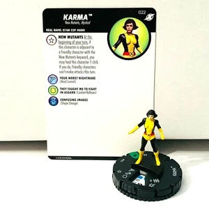 HERO-CLIX Karma Mini Figure and Card 4cm VGC - Picture 1 of 2