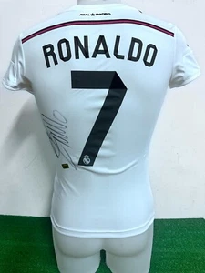 01 MAGLIA REAL MADRID RONALDO SIGNED NO MATCH WORN SHIRT JERSEY CAMISETA COA - Foto 1 di 5