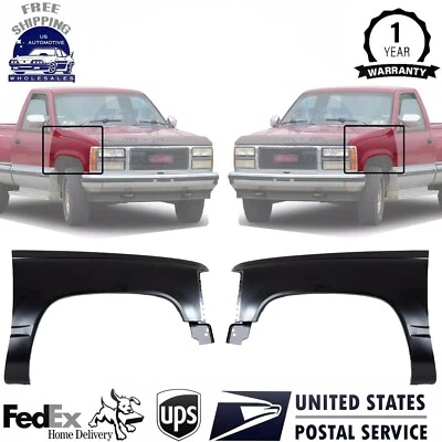 Fender Front Driver and Passenger Side For 1988-2000 Chevrolet C3500 K2500 K3500 - Image 1 of 4