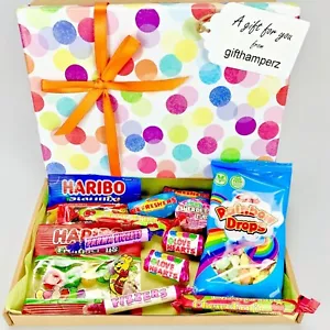 Retro Mix Sweets GIFT Sweet Hamper Candy Birthday Thank You Get Well Fathers Day - Picture 1 of 1