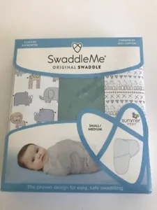 SwaddleMe 3 Swaddle Blankets NIP Small/Medium Babies Infants 7-14lbs 100% Cotton - Picture 1 of 5
